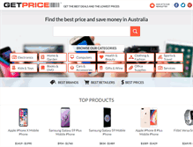 Tablet Screenshot of getprice.com.au